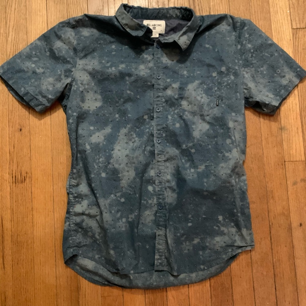 Billabong Acid Wash Button Up fits like a large.